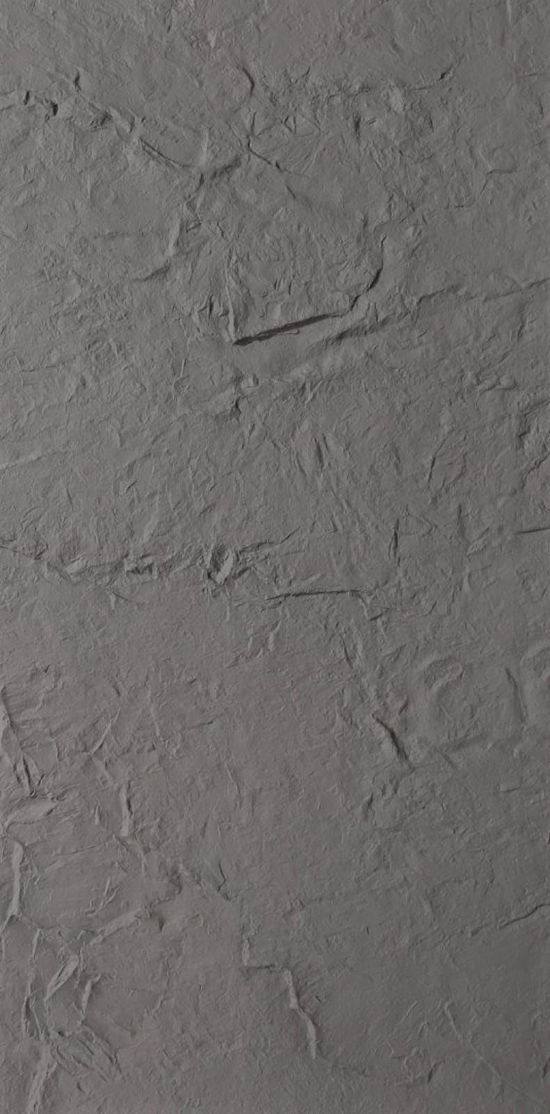Slate-textured flexible stone used as the comparison finish.