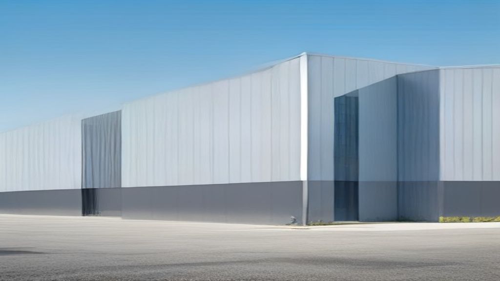 Insulated metal sandwich panels on a commercial building.