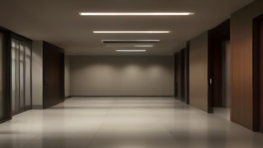 Interior metal wall panels in a contemporary lobby.