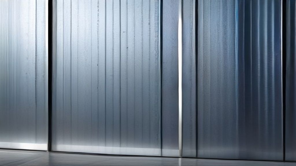 Ribbed metal wall panels where reflection and flatness are judged.